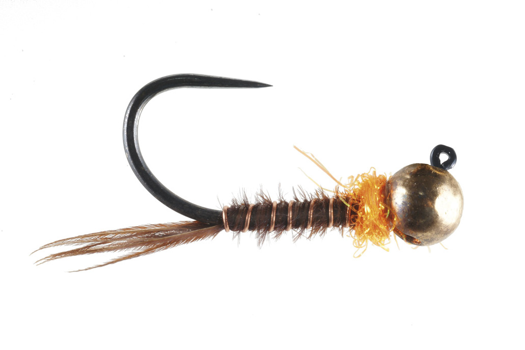 Soldarini Tungsten Jig Nymphe Pheasant Tail Spectra Orange Jig