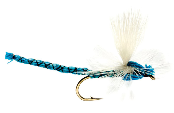 Fulling Mill Damsel Blue Dragonfly #10 Dry Fly