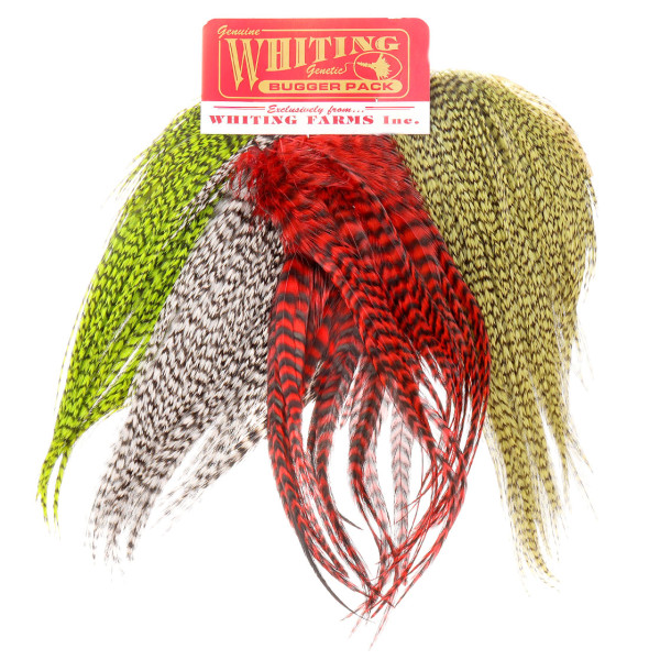 Whiting Hackle Bugger Pack Grizzly