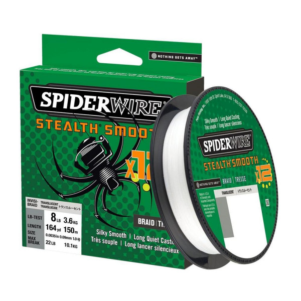 SpiderWire Stealth Smooth12 150 m translucent - 12 strands braided