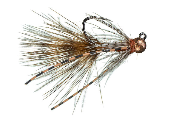 MFC Jig Mini Bugger Rusty Brown Nymph Barbless