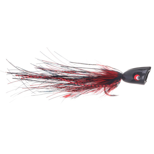 Superflies Double Barrel Big Predator Popper Gamakatsu SL12S #6/0 Black