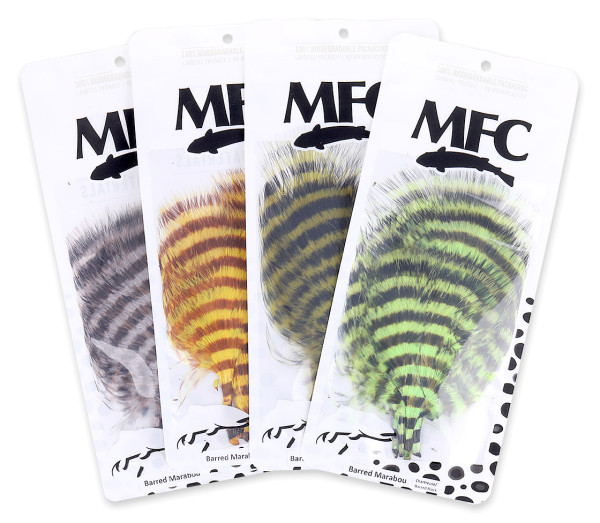 MFC Barred Marabou Grizzly Marabou feathers