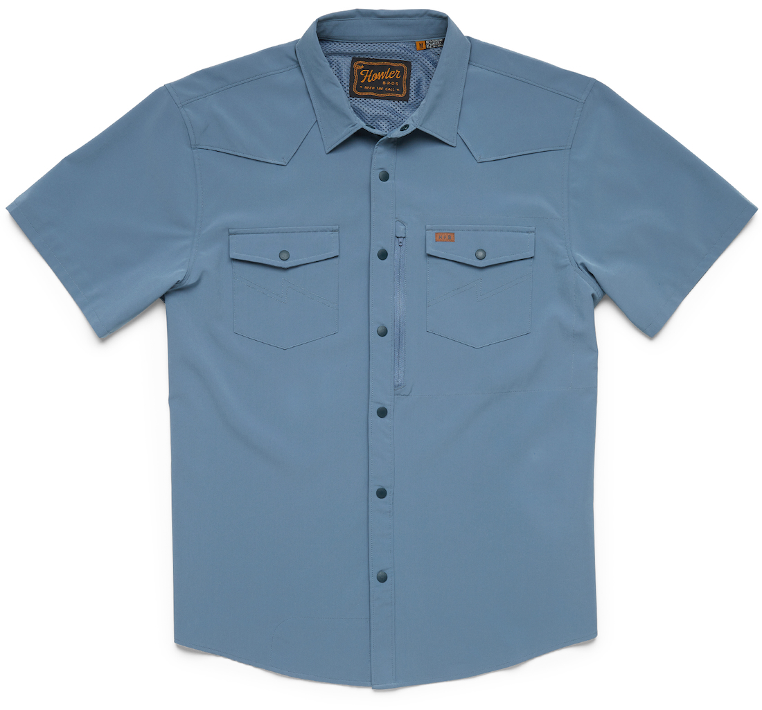 Howler Brothers Emerger Tech Sunshade Shirt Shortsleeve - berges blue ...