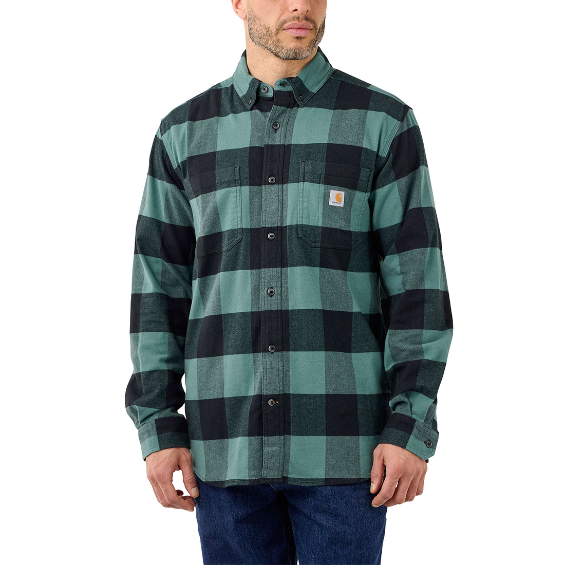 Mens carhartt hot sale flannel jacket