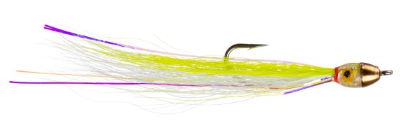 Guideline Streamer - Jiggy Fly Chartreuse / White