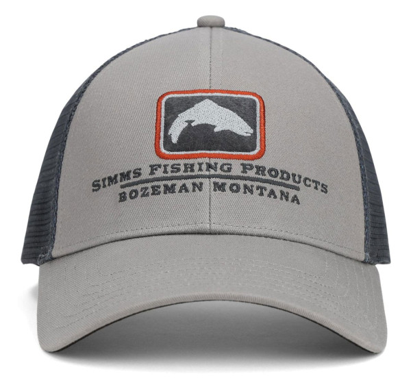 Simms Trout Icon Trucker Cap cinder