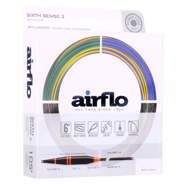 Airflo Sixth Sense 2 - Sink 3 Long Belly Distance Fly Line Dark Green