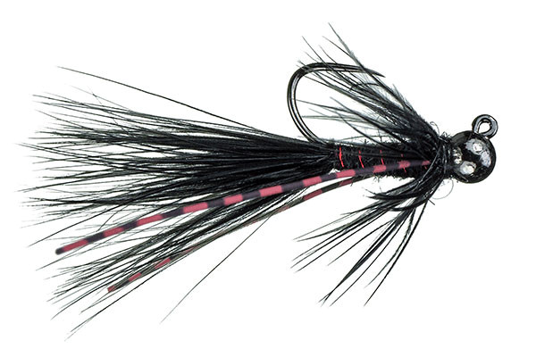 MFC Jig Mini Bugger Black Nymph Barbless