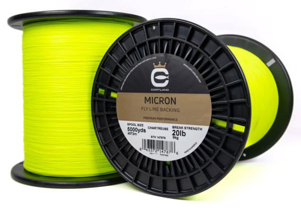 Cortland Micron Backing chartreuse