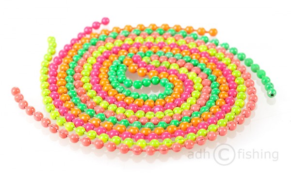 Hareline Fluorescent Bead Chain Eyes, Eyes, Fly Tying Materials, Fly  Tying