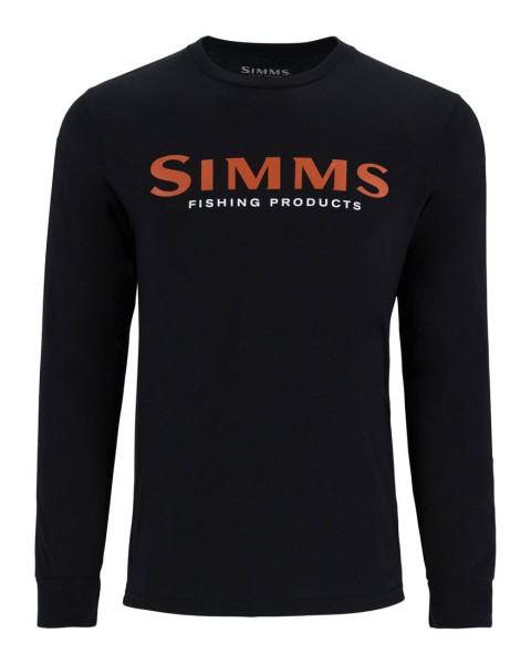 Simms Logo Shirt LS jet black