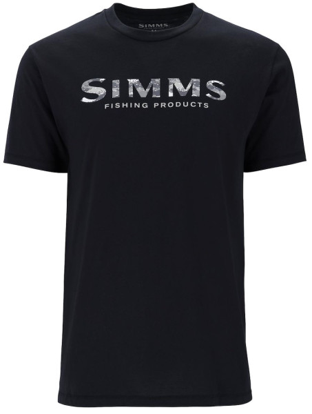 Simms Shroud Fill Logo T-Shirt Black