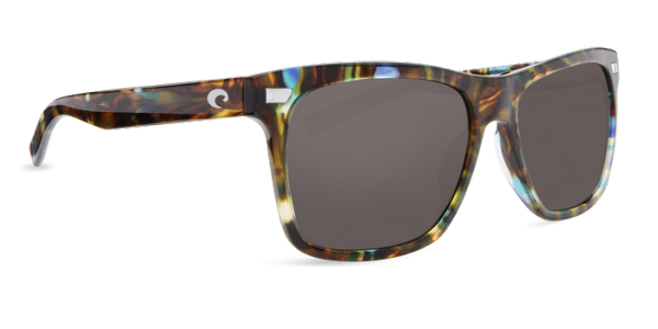 Costa Aransas Polarized Sunglasses Shiny Ocean Tortoise (Grey 580G Lenses)