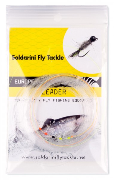 Soldarini Fly Tackle Euro Nymph UV-Leader 30 ft Level