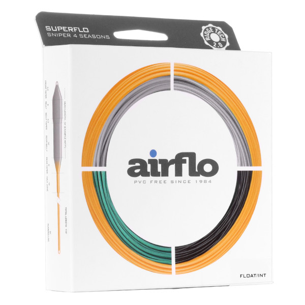 Airflo Ridge 2.0 Sniper 4 Season Floating - 6ft Intermediate Sink Tip Predator grey/sunburst