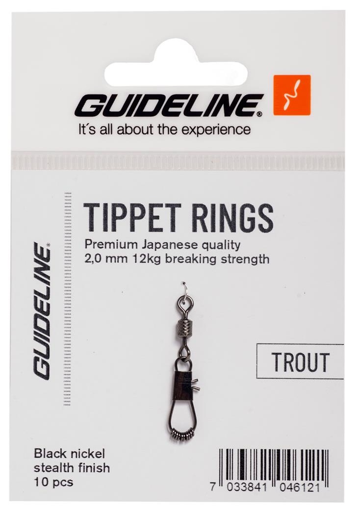 Riverge Leader/Tippet Fly Fishing Rings (Black Nickle)10 Per Packet 1.