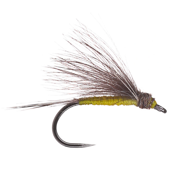 adh-fishing Dry Fly CDC Yellow on AHREX by Superflies