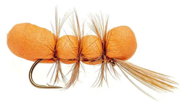 Superflies Pupu Tupuna Orange Big Fish Dry Fly #6