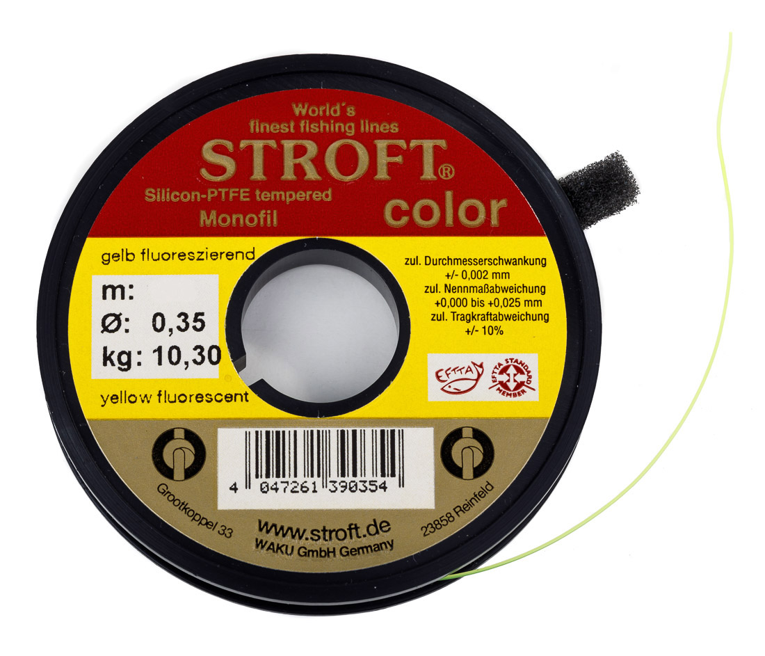Stroft Color Monofilament Line Fluo Yellow 100m