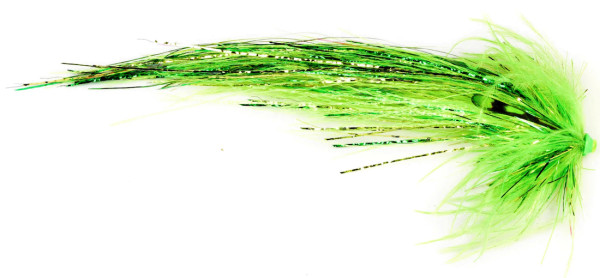 Frödin Flies Tube Fly Flash Wing Series - Hot Greenlander Green