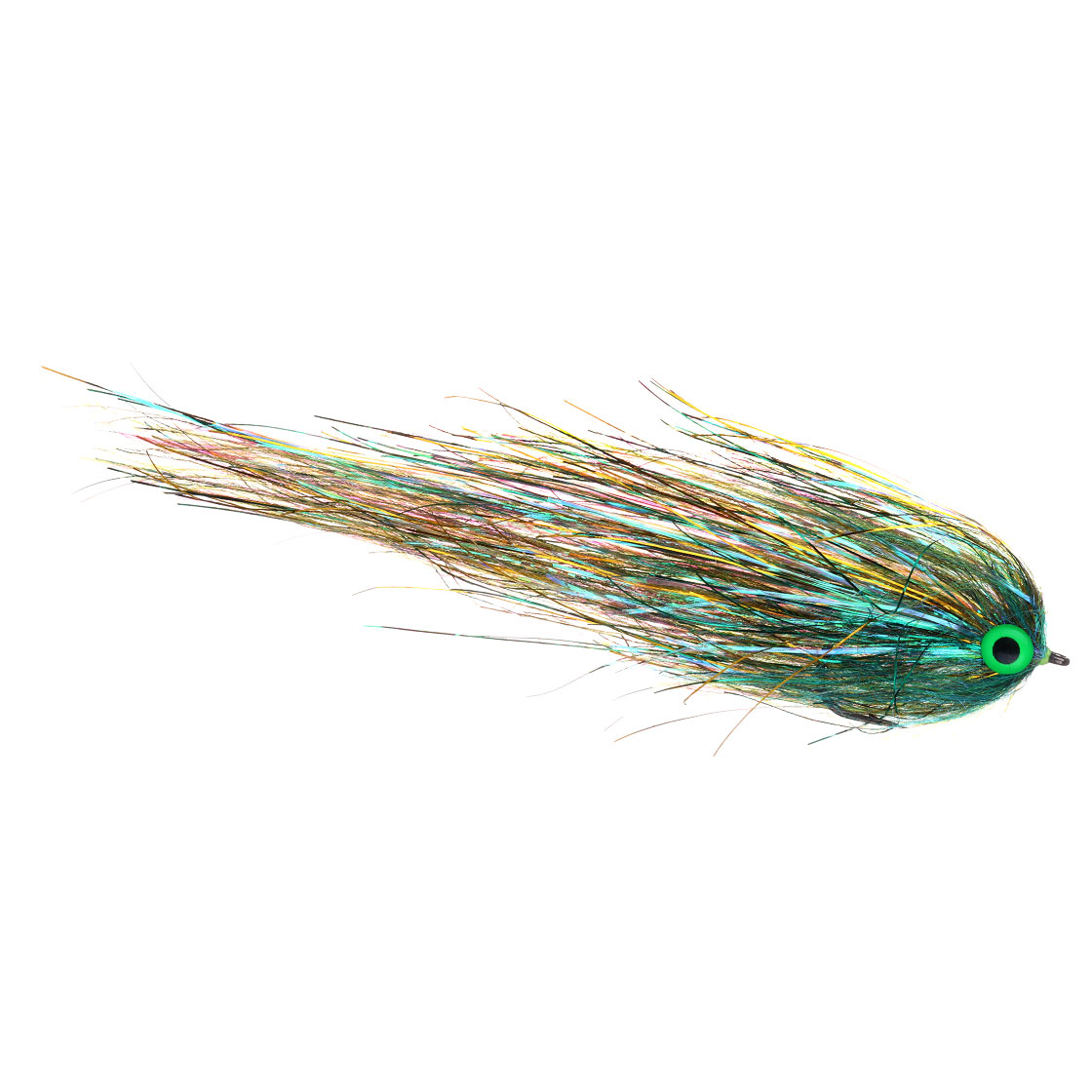 Future Fly Pike Fly - Predator Flash Flies - Green | Flies with Hooks ...