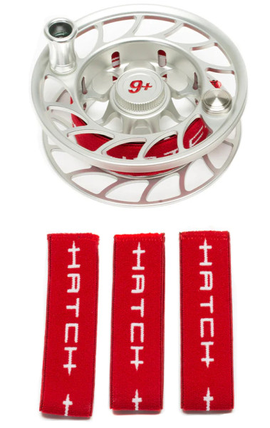 Hatch Spool Band 3er Set red, Fly Reel Accessories