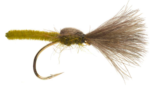 Fulling Mill Technical Dryfly Jackie's Olive Palomino Shuttlecock Dry Fly