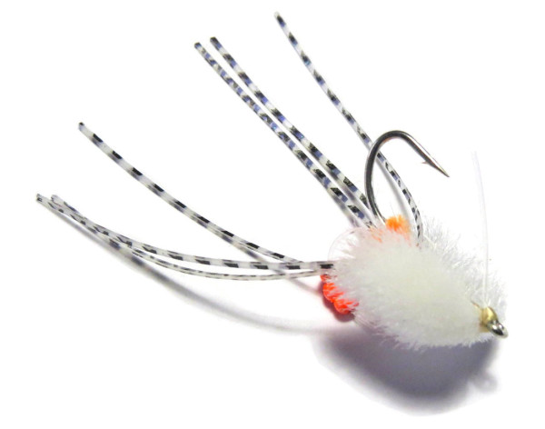 Fishient H2O Saltwater Fly - Rolling Bead Box Crab white