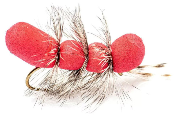 Superflies Pupu Tupuna Red Big Fish Dry Fly #6