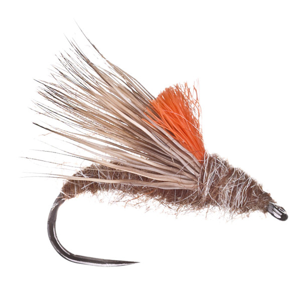 adh-fishing Dry Fly Brown Grey Caddis on AHREX by Superflies