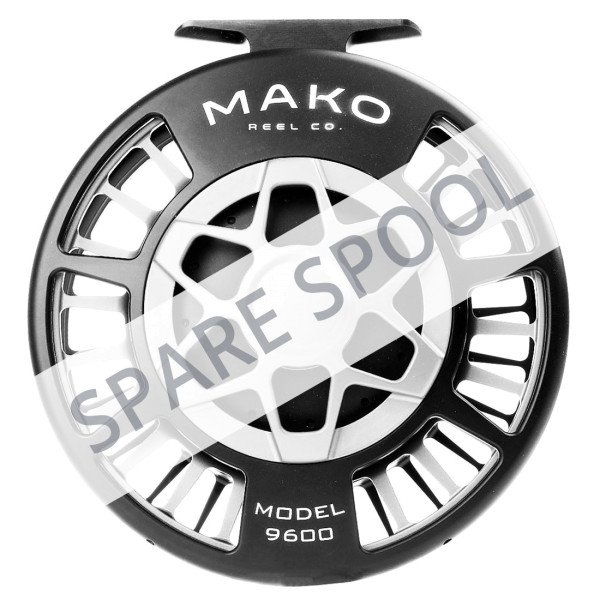 Mako Reel Co. Spare Spool matte platinum on black, Spare Spools, Fly  Reels