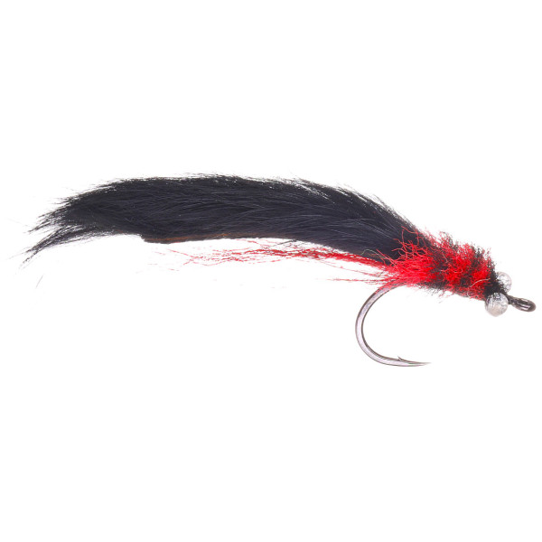 Superflies Saltwater Fly Tarpon Toad Red & Black Bunny