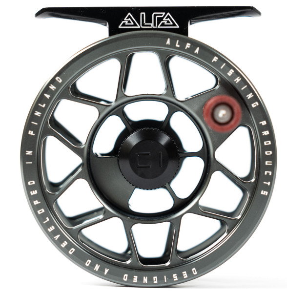 Alfa Arctic Click C-Series Nymph & Dryfly Full Frame Fly Reel gun smoke