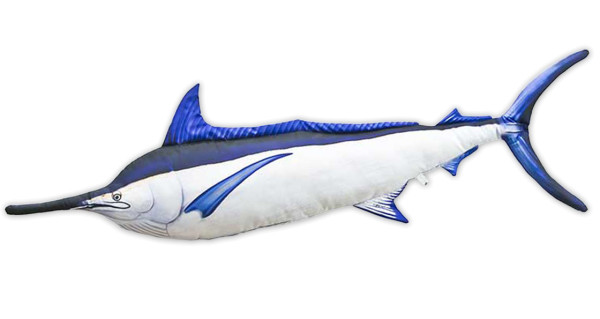 Fish Pillow Soft Toy Black Marlin 118cm