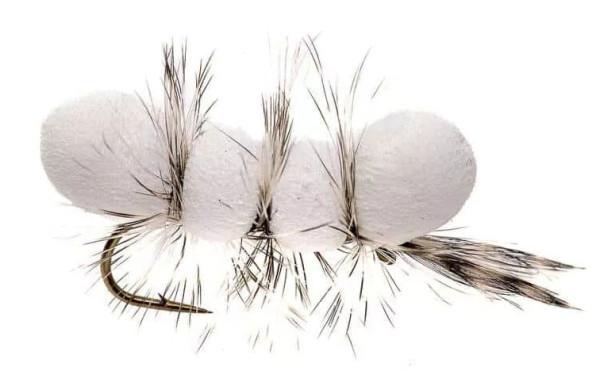 Superflies Pupu Tupuna White Big Fish Dry Fly #6