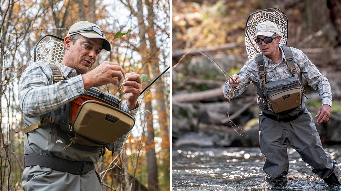 Simms Headwaters Chest Pack in Action