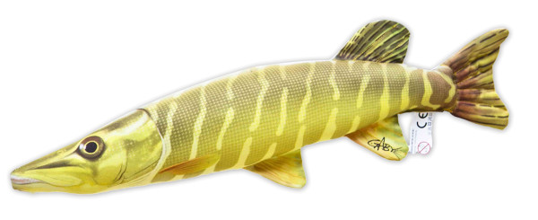 Fish Pillow Soft Toy Pike 45cm