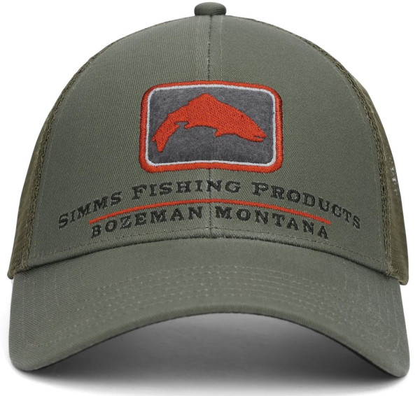 Simms Trout Icon Trucker Smokey Olive