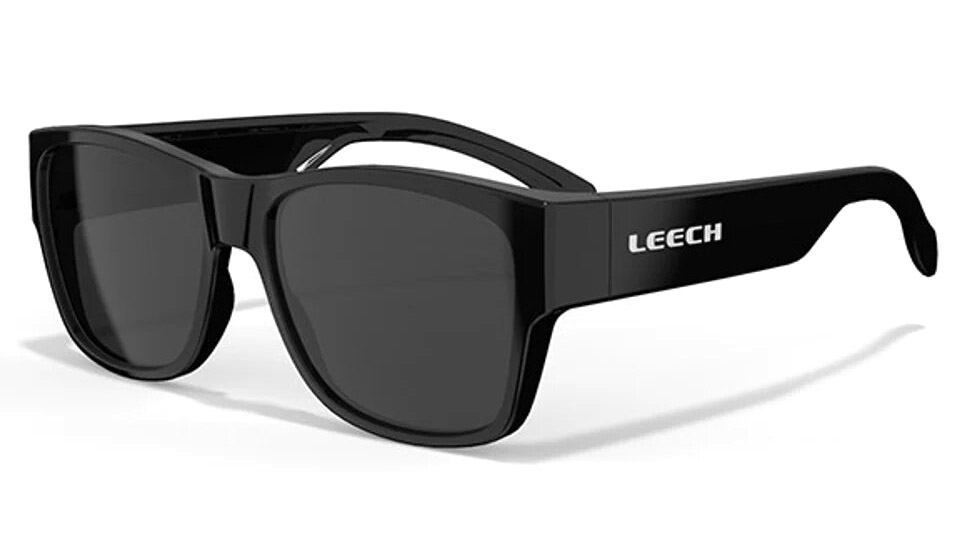 Leech Cover Black Polarized Glasses (Grey), FitOver Glasses, Glasses, Equipment