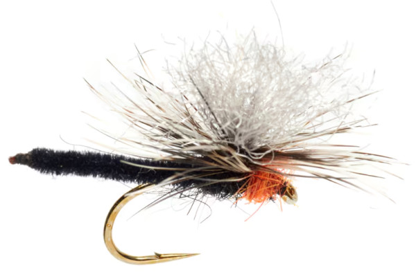 Fulling Mill Technical Dryfly Jackie's Black & Orange Palomino Parachute Dry Fly