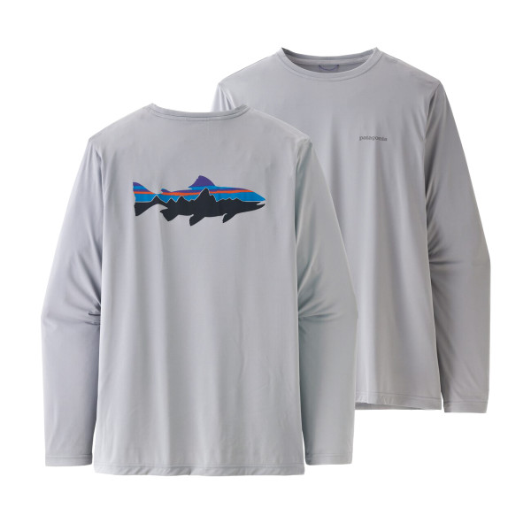 Patagonia L/S Cap Cool Daily Fish Graphic Shirt FTGY
