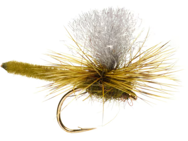 Fulling Mill Technical Dryfly Jackie's Olive Palomino Parachute #14 Dry Fly