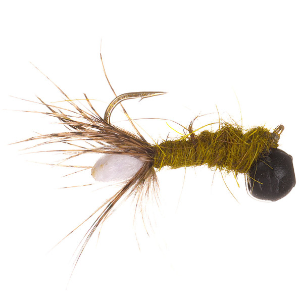 Fulling Mill Nymph - Peeping Caddis Olive