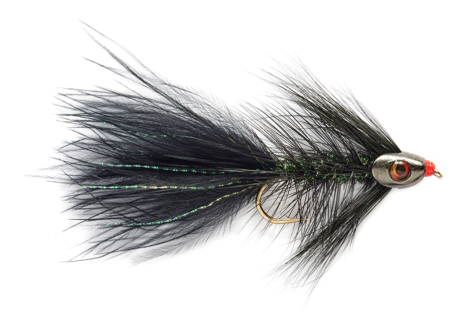 Fulling Mill Streamer - Wooly Bugger Black Skullhead