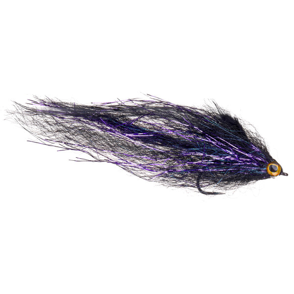 adh-fishing Pike Fly - Fibre Baitfish Black & Purple