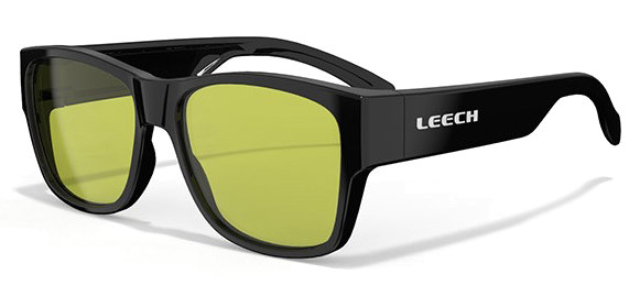 Leech Cover Black Polarized Glasses (Yellow)