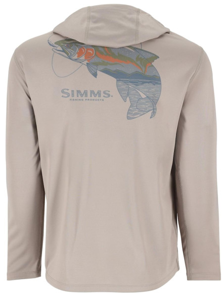 Simms Tech Hoody - Artist Series UV-Schutz Longsleeve Hoody Dolomite Trout