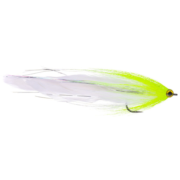 Superflies Pike Streamer Pike Deceiver White & Chartreuse Schlappen