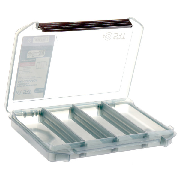 Fly box, lure box and small parts box 4 compartments, 3 dividers 20.5 x 14.5 x 3.0 cm